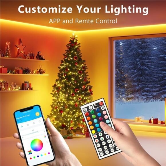 110ft LED Strip Lights RGB Color Changing Smart Lights Music Sync Bedroom Kitche - Picture 2 of 7
